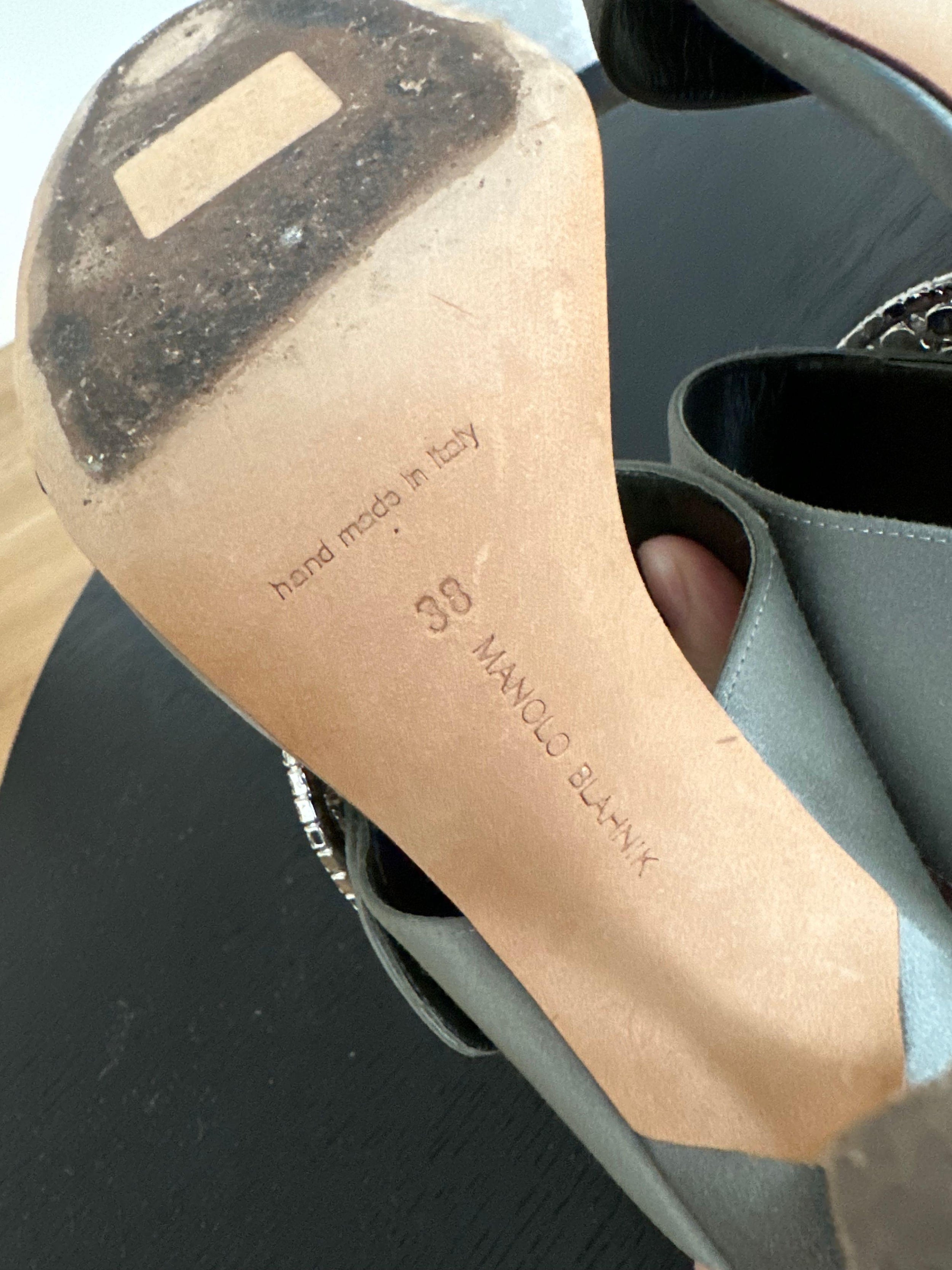 Manolo Blahnik Fibiona satin sandals