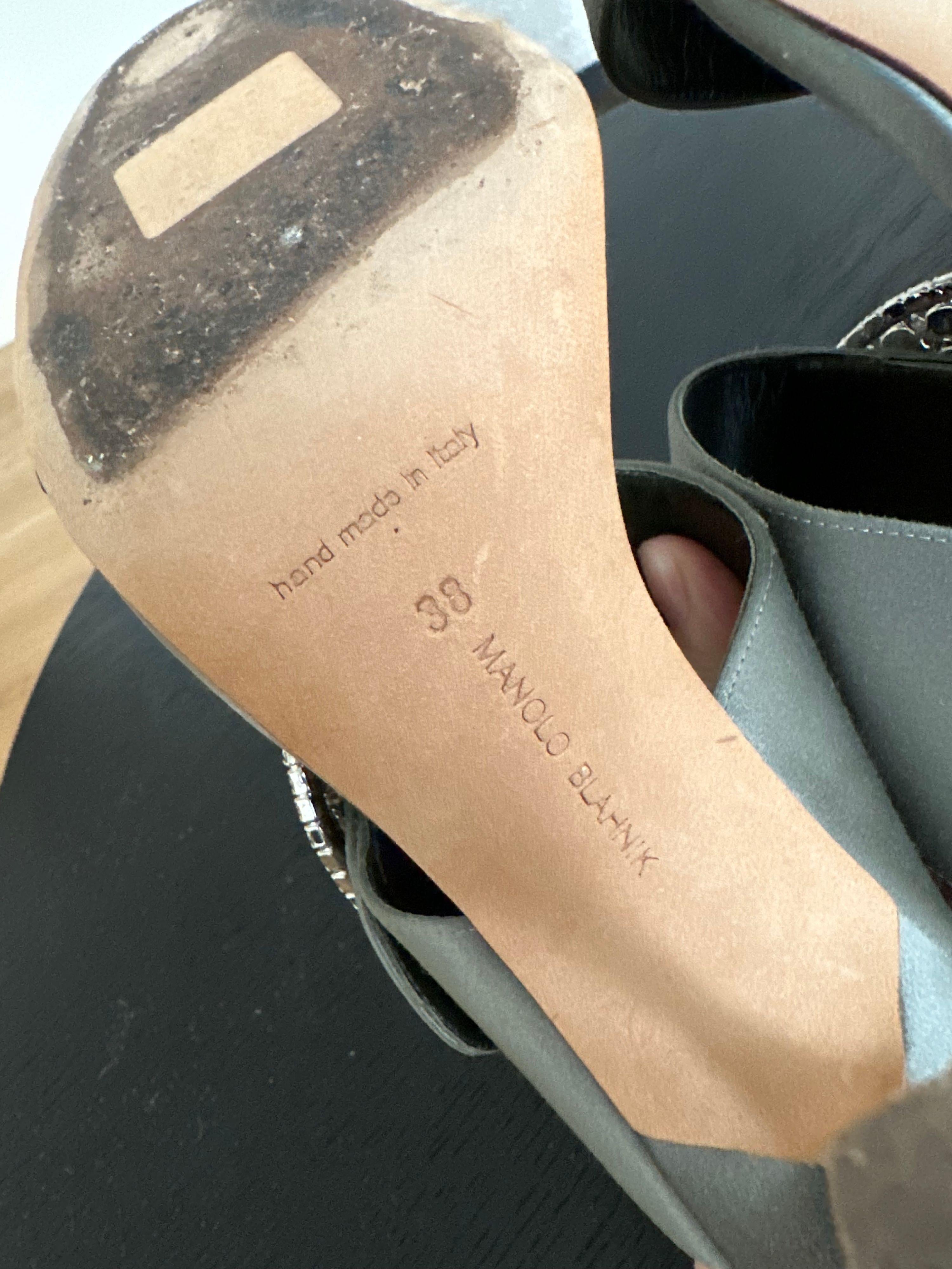 Manolo Blahnik Fibiona satin sandals