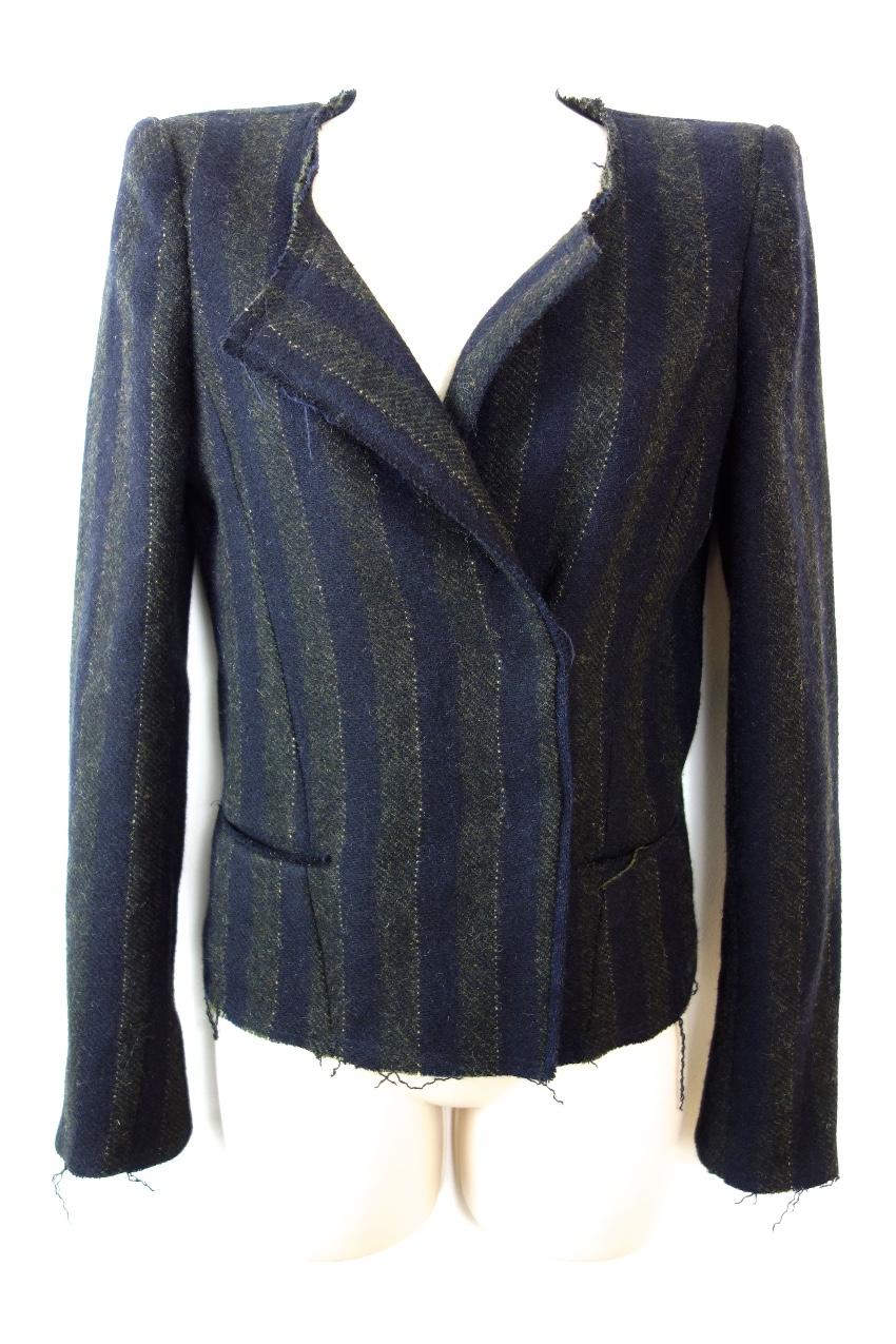 Isabel Marant Striped Distressed Jacket