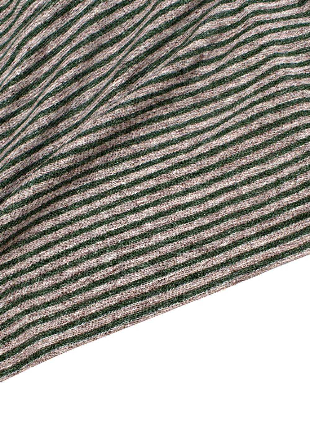 Striped Linen Slub T-Shirt