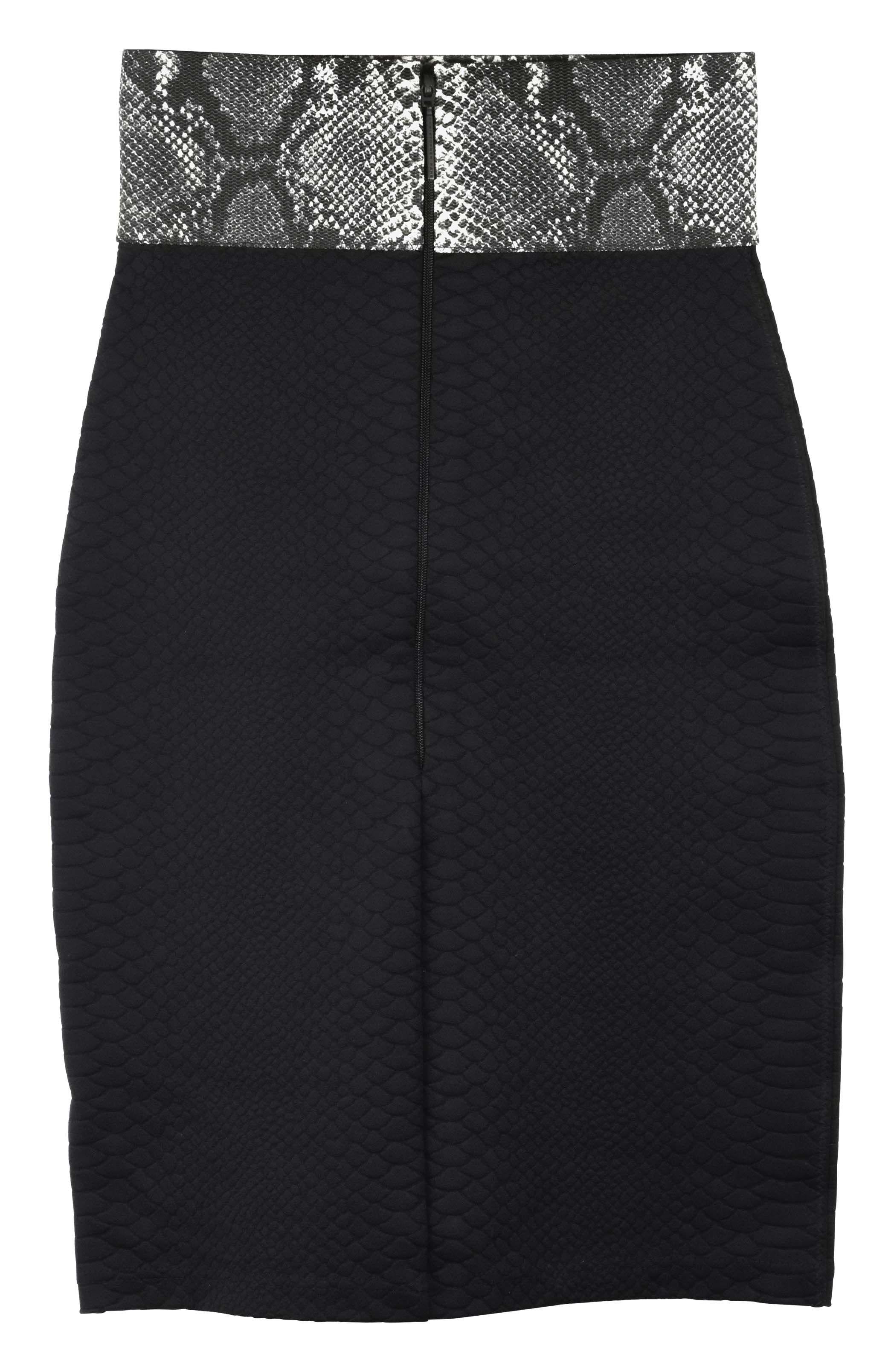Contrast Hem Mini Skirt