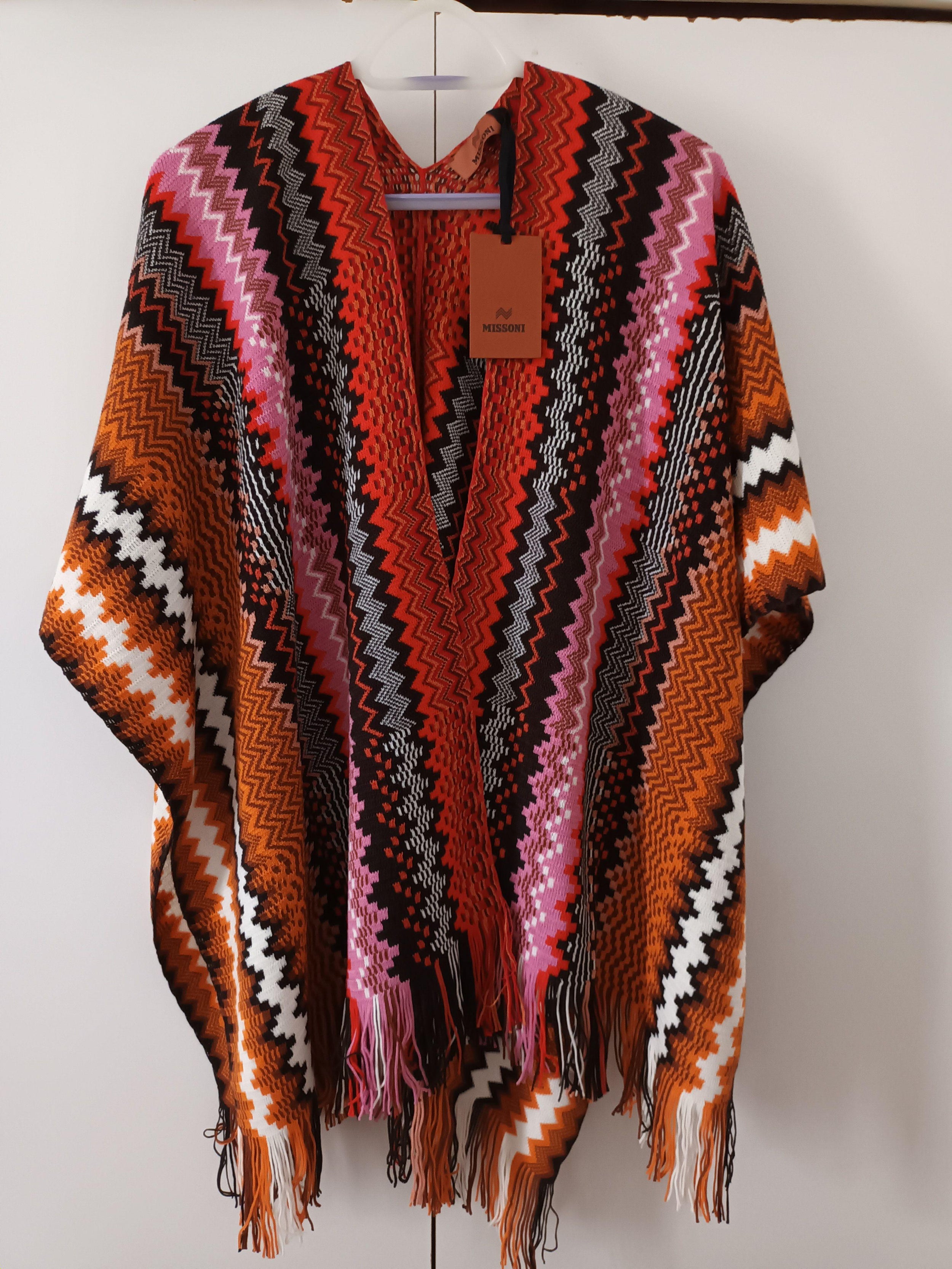 Missoni Multicoloured Wool Blend Poncho