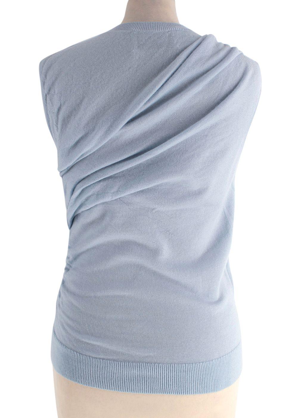 Tove Soft Blue Wool 'Vita' Sleeveless Knit