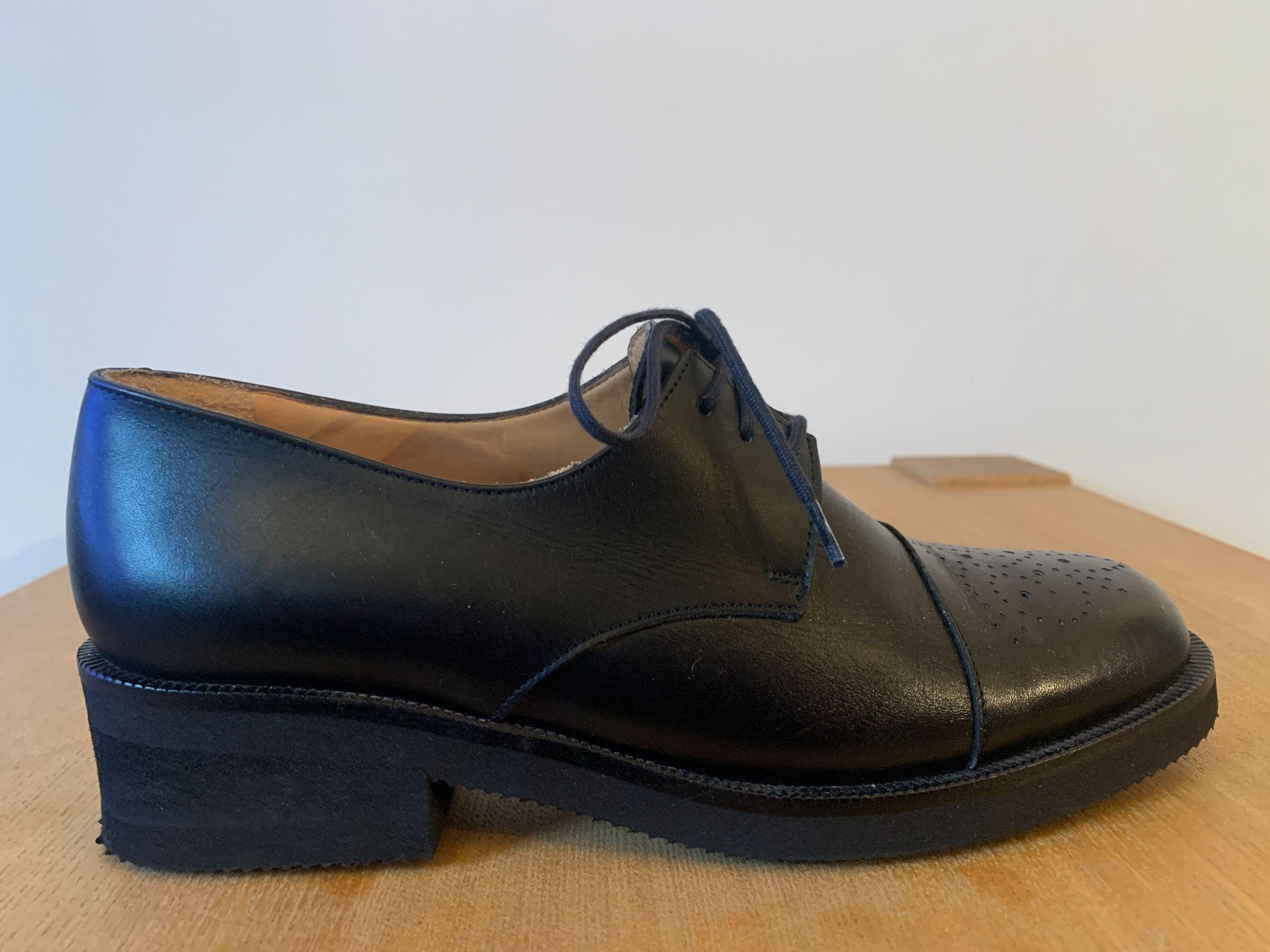 Robert Clegerie Black Leather Brogues