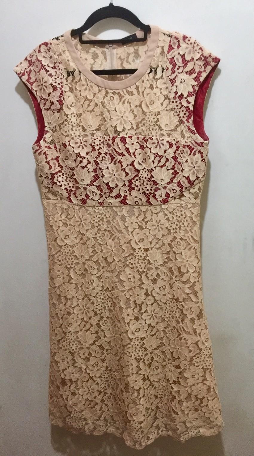 Joseph Nude Lace Detailed Frances Dress