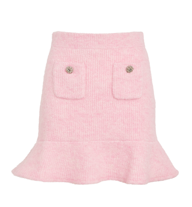 Self-Portrait Knit Mini Skirt