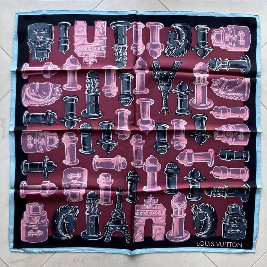 Louis Vuitton Silk Printed 70cm Square Scarf