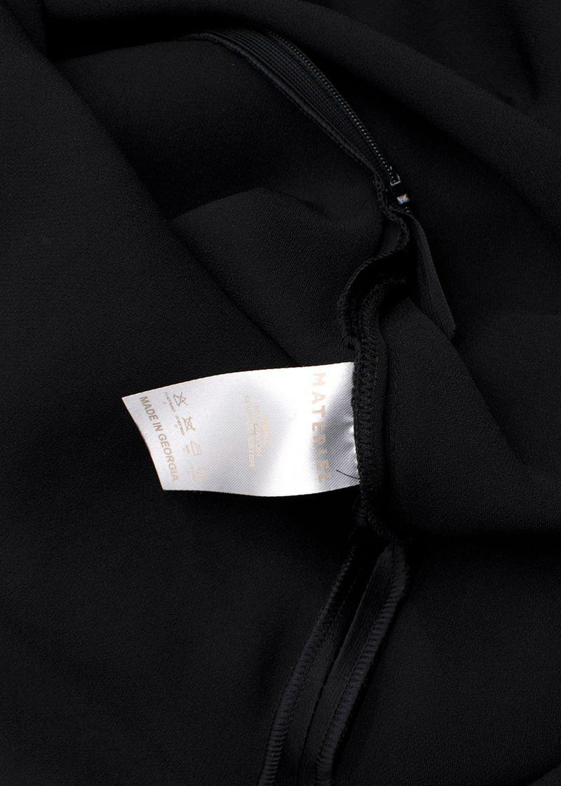 Materiel Tbilisi Black Halter Satin Dress