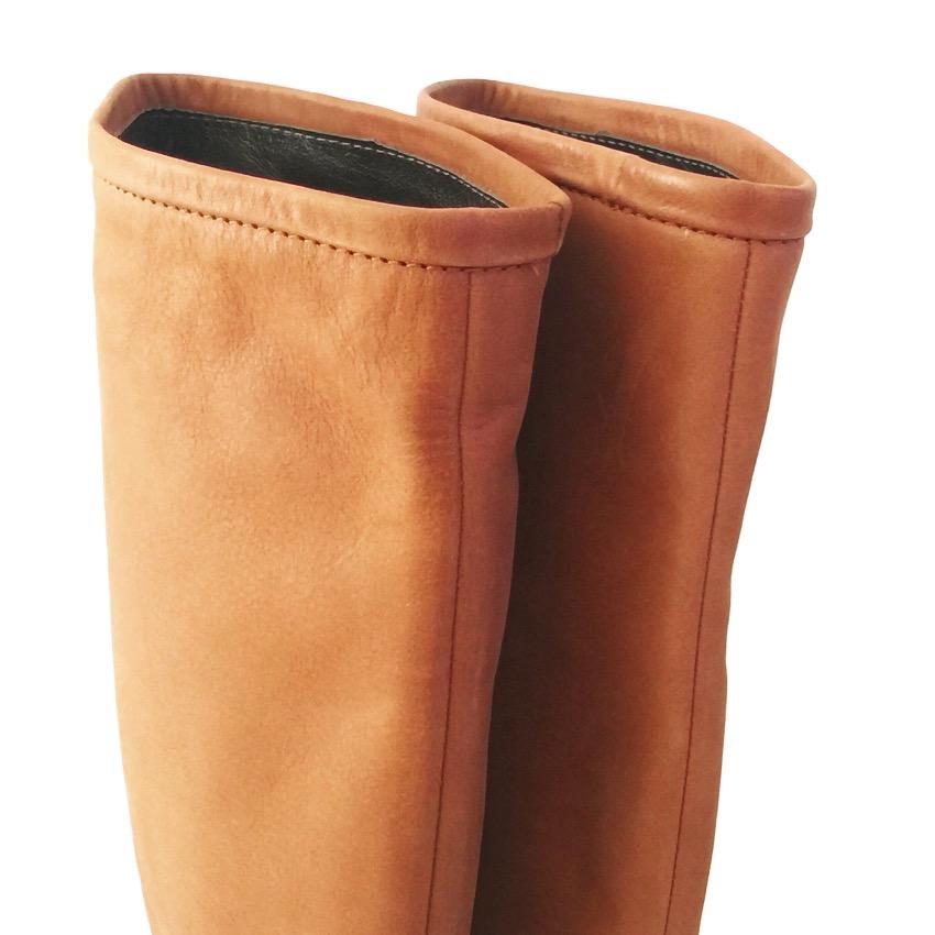 Mulberry Tillie Brown Leather Knee High Boots