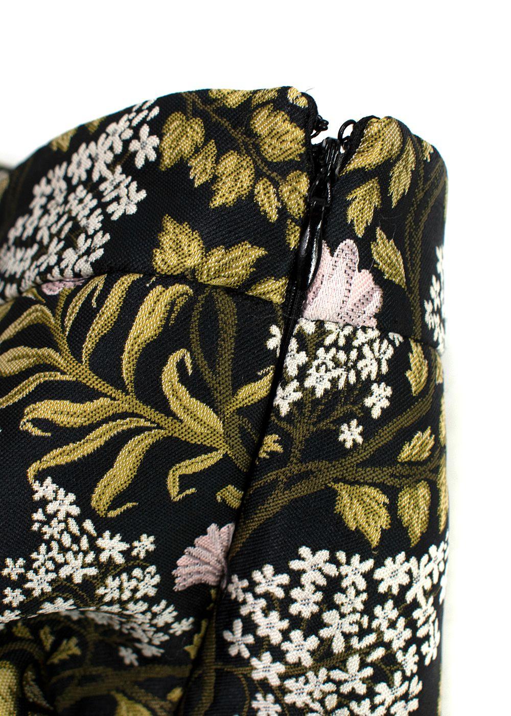 Giambattista Valli Jacquard Floral Printed Trousers