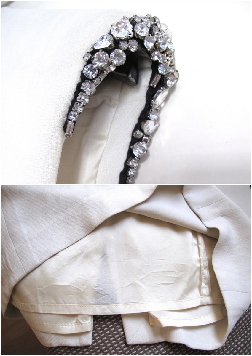 Lanvin Crystal-Embellished Padded Shoulder Dress