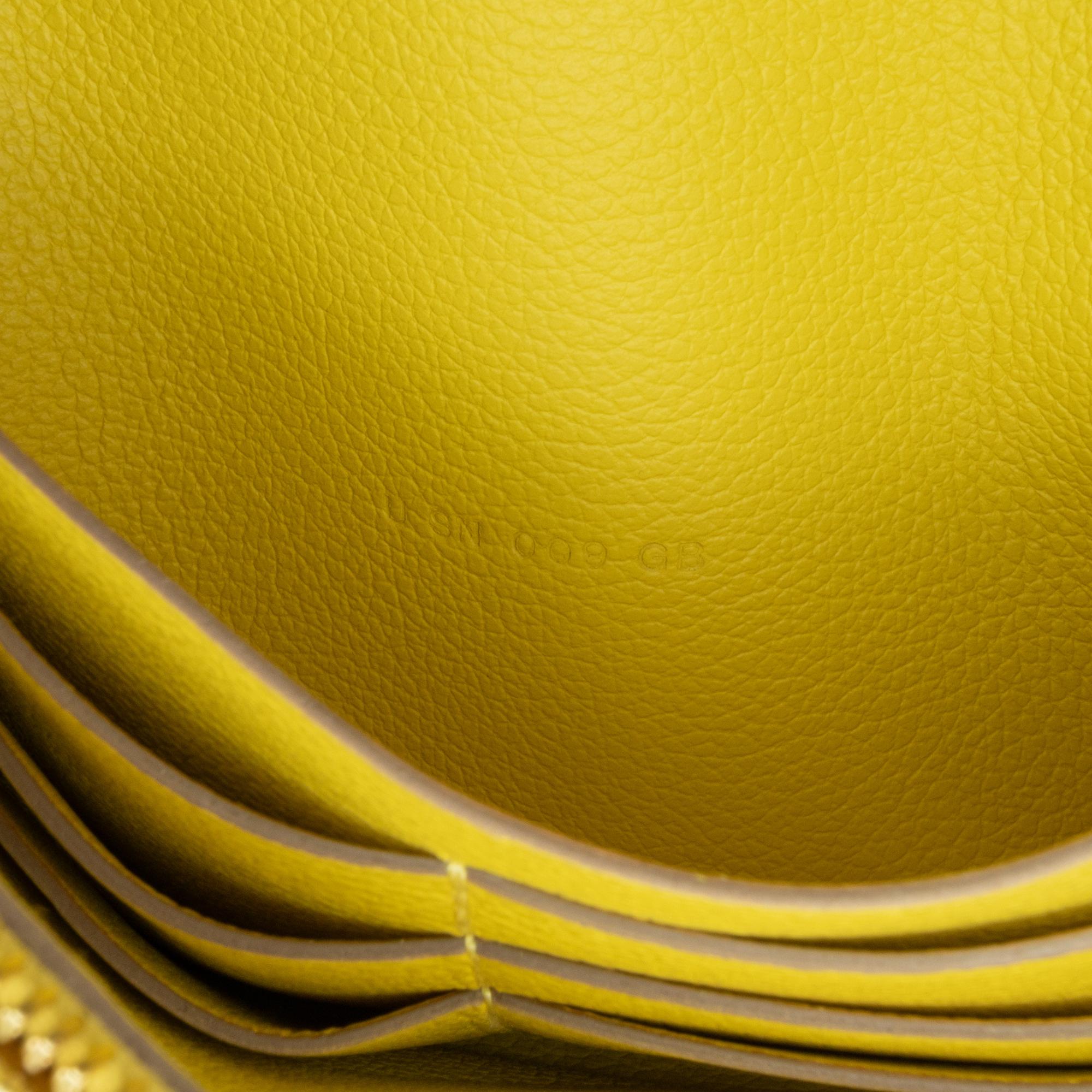 Hermes Lime Evercolor Constance Wallet To Go