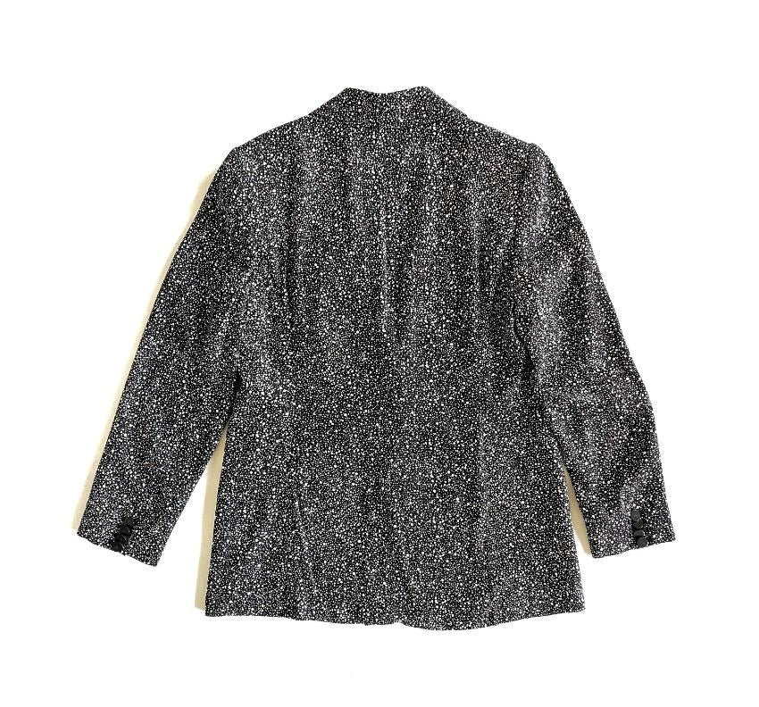 DVF Black & White Charlotte Tailored Jacket
