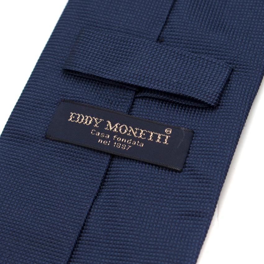 Eddy Monetti Navy Silk Tie