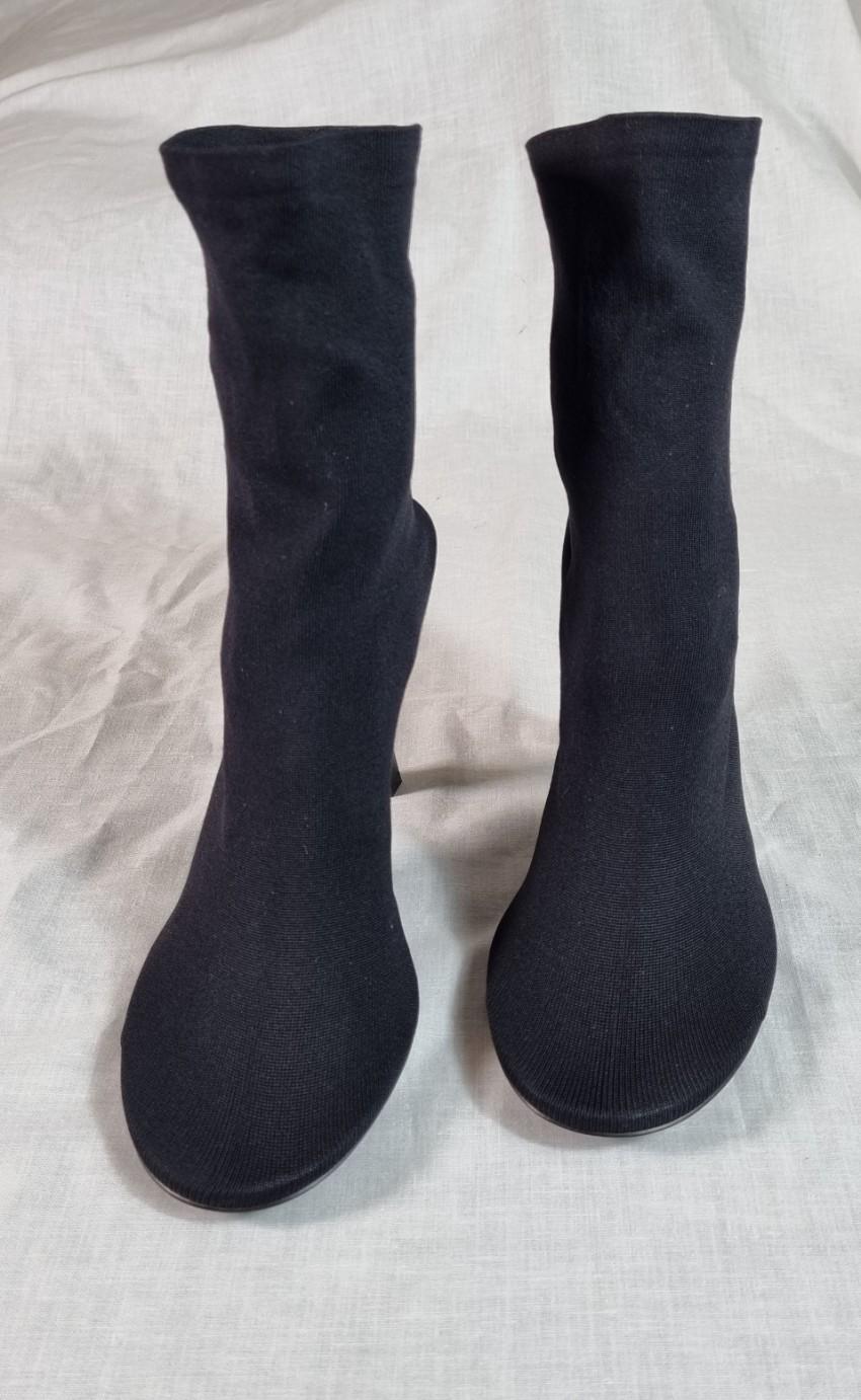 Balenciaga Black Stretch Knit Sock Boots