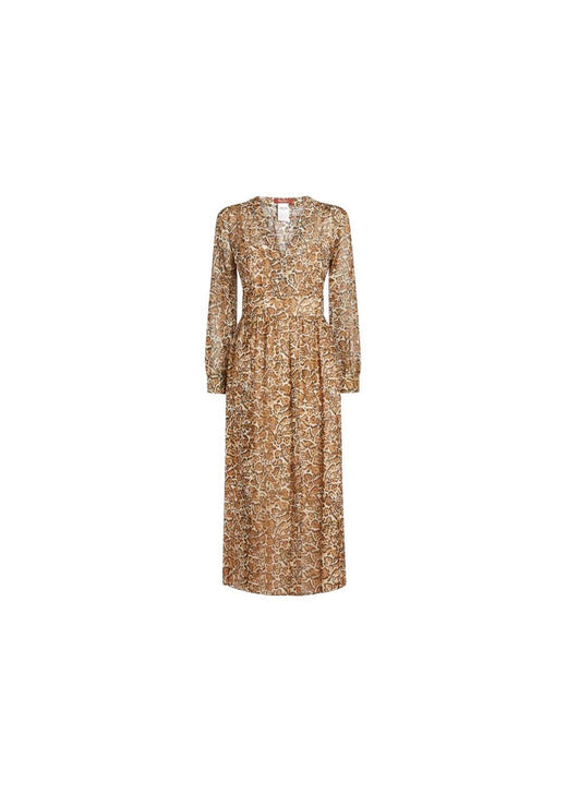 Geneve Leopard Silk Dress