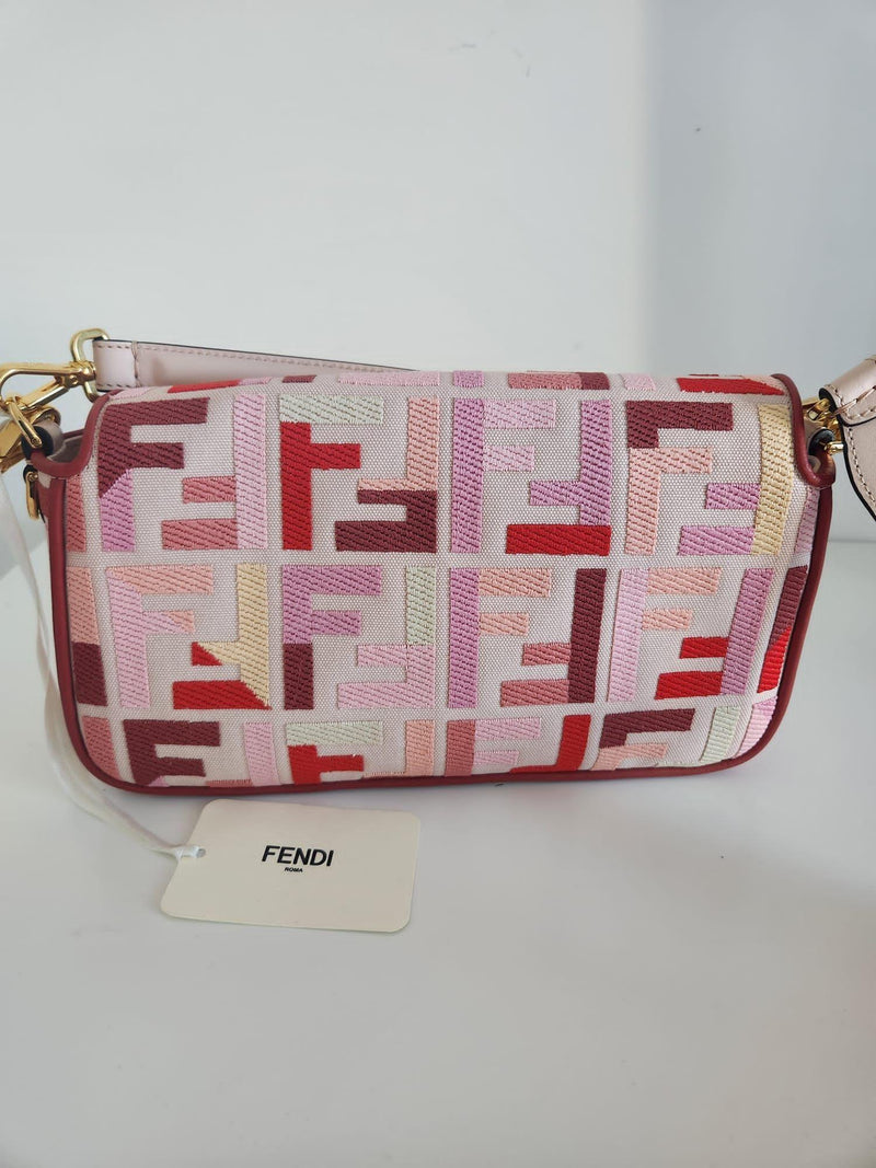 Fendi Pink Monogram Baguette Bag
