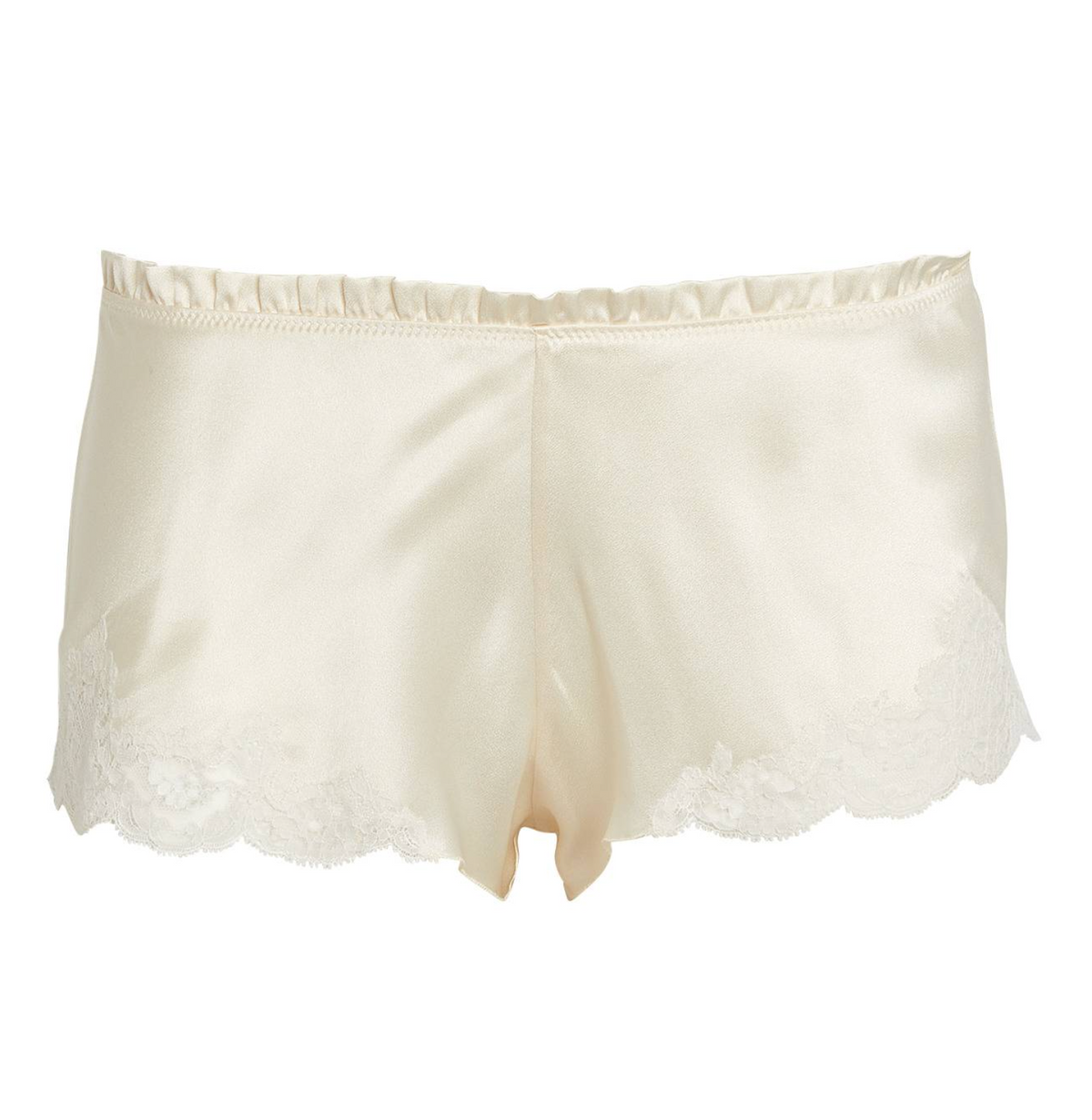 Calais Caudry Lace Trim Silk shorts