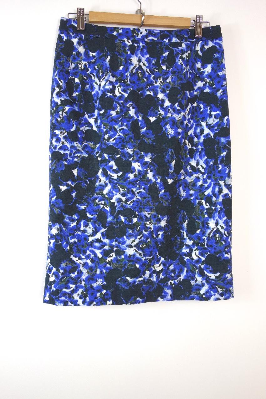Erdem floral-print cotton midi skirt