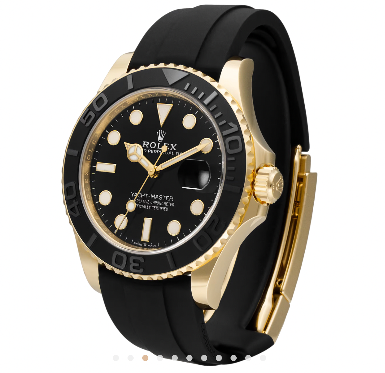 Rolex  Black Oyster Perpetual Date Yacht-Master 42mm Watch