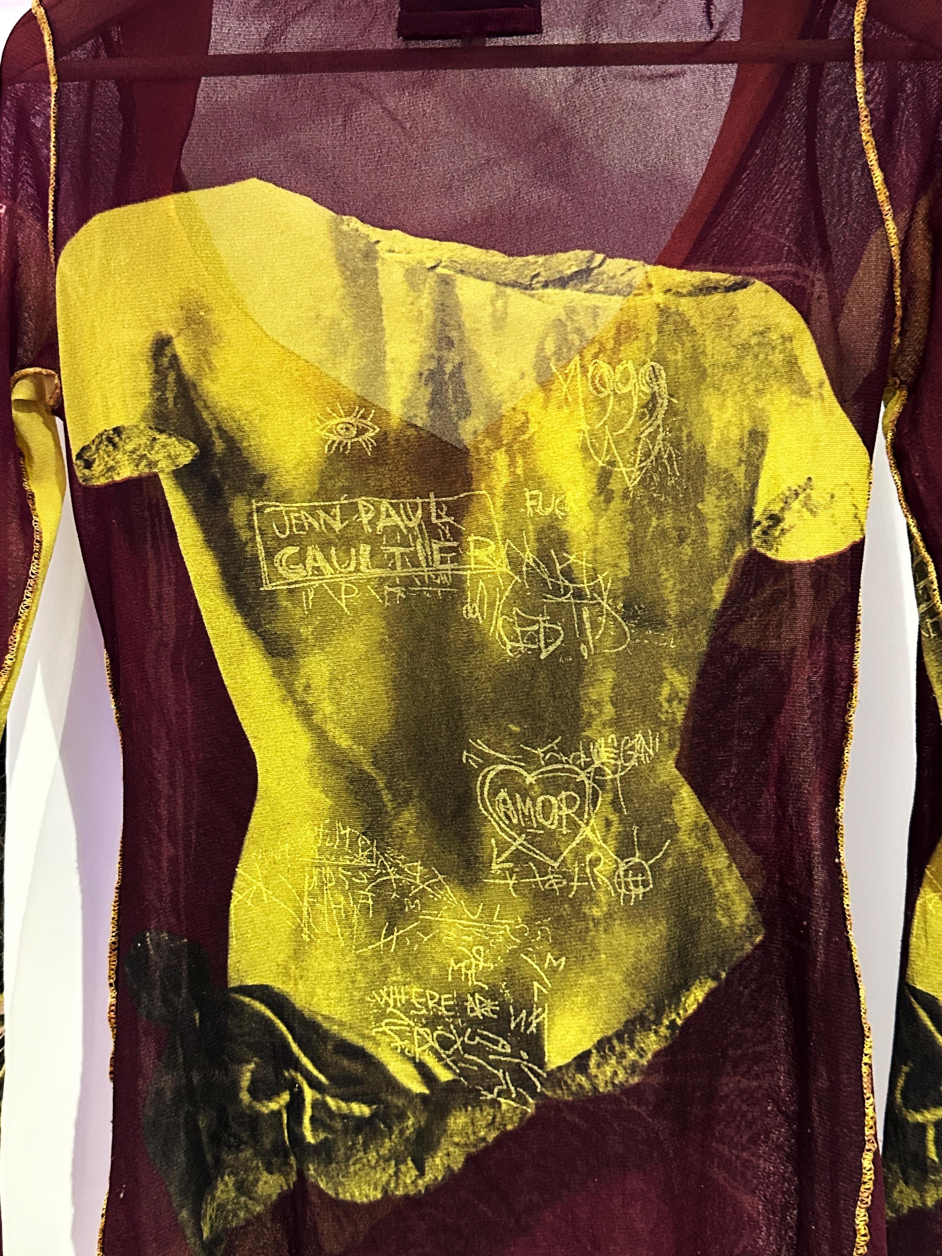 Jean Paul Gaultier Venus De Milo Mesh Top