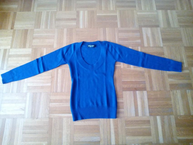 Dolce & Gabbana Blue Wool Jumper