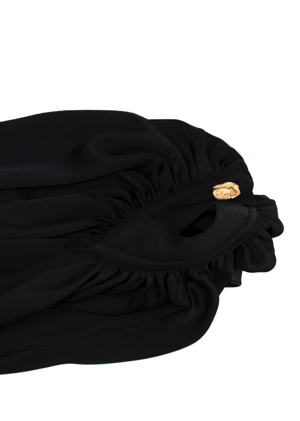 Escada Black Silk Oversize Shirt