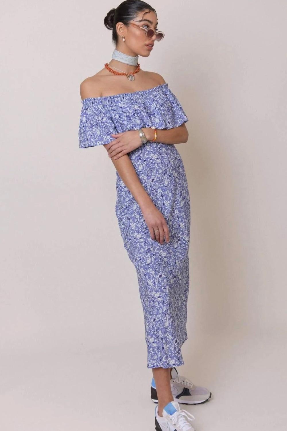 Rixo Floral Tabitha Midi Dress