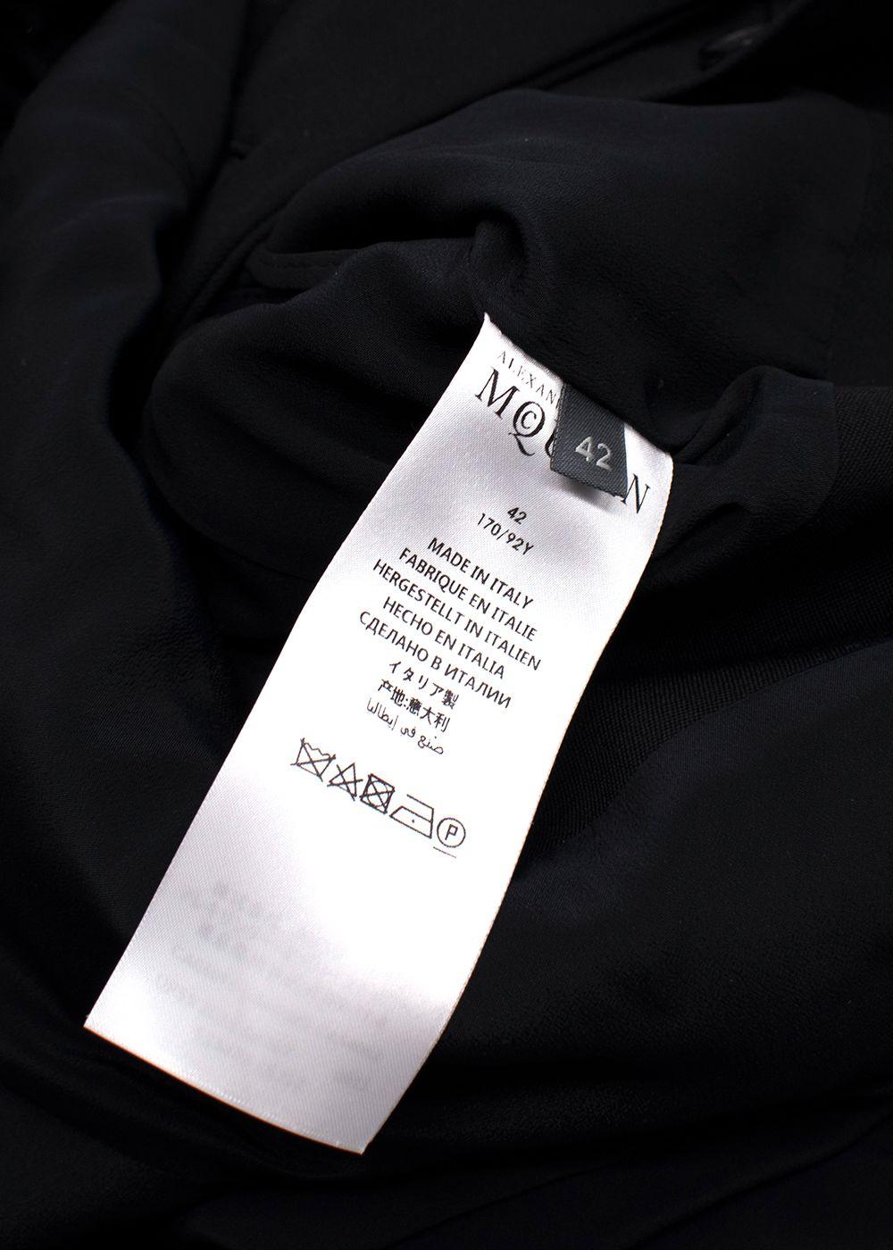 Alexander McQueen Sleeveless Black Dress