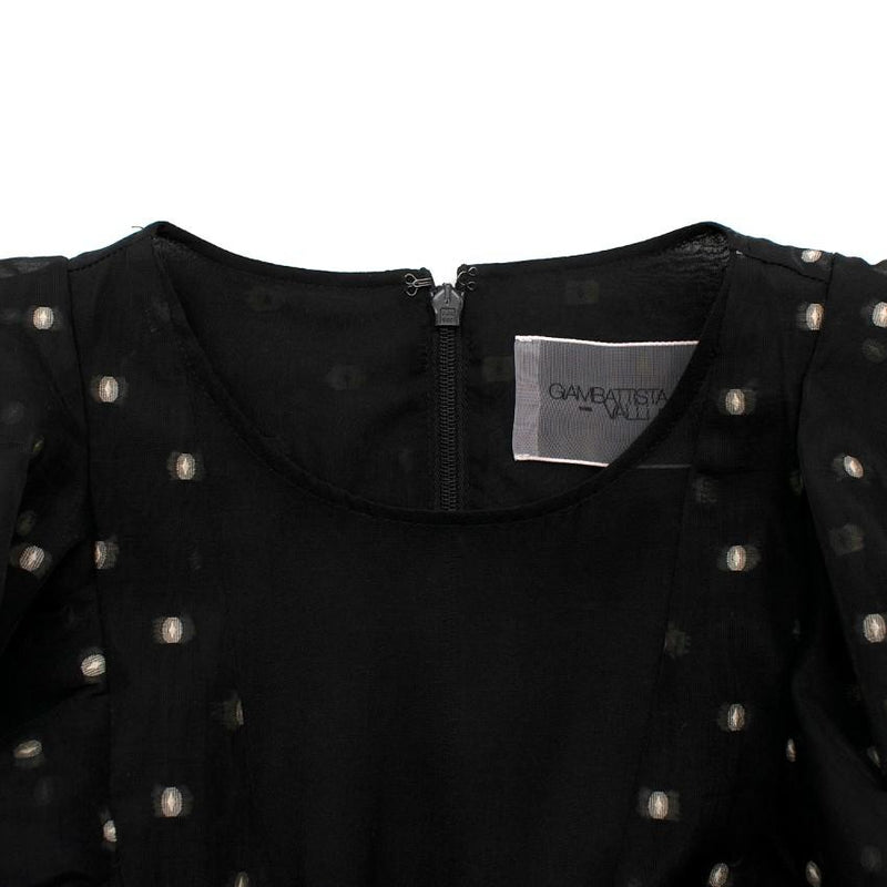 Giambattista Valli x H&M Black Lace Floral Embroidery Dress