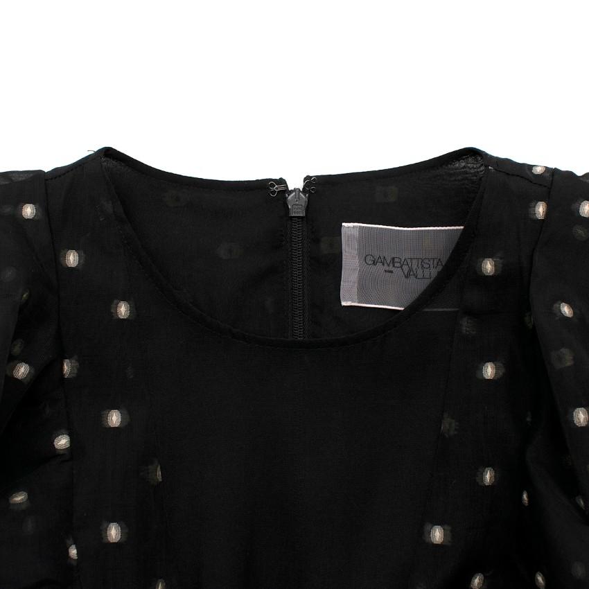 Giambattista Valli x H&M Black Lace Floral Embroidery Dress