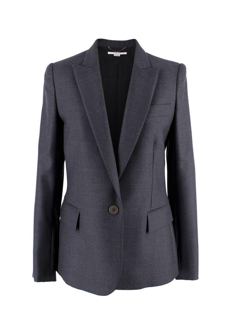 Stella McCartney Charcoal Grey  Single Breasted Wool Blazer and Trouser Suit