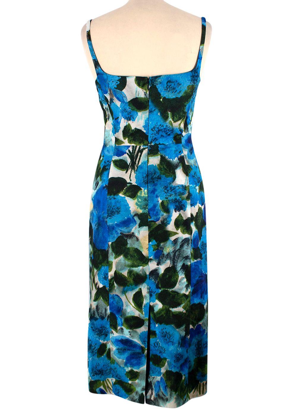 Dries Van Noten Floral cotton poplin midi dress