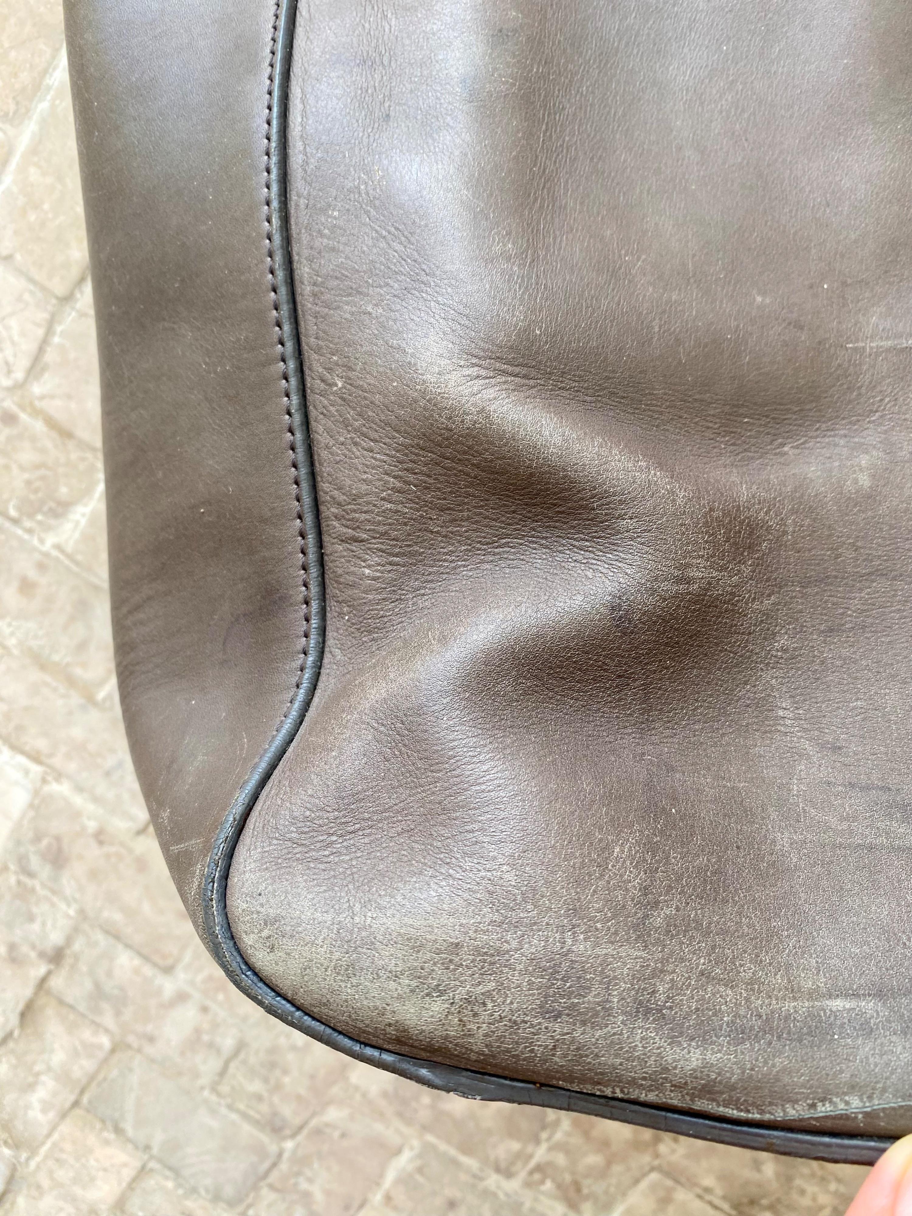 The Row Grey Tall Tote Bag - Well worn