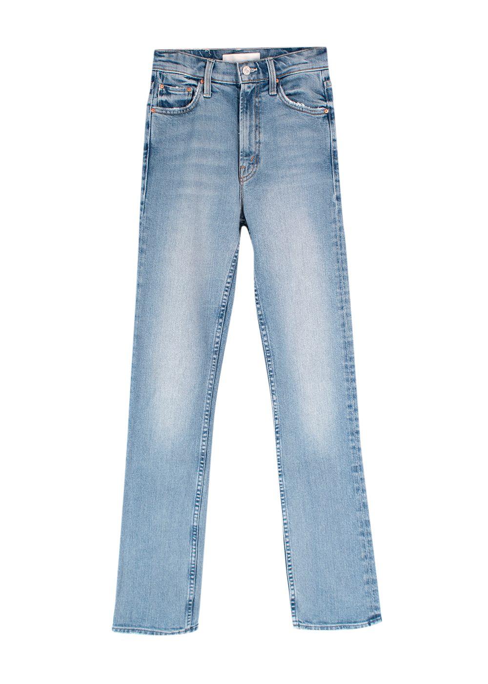Mother Blue High Waisted Rider Skimp Jeans