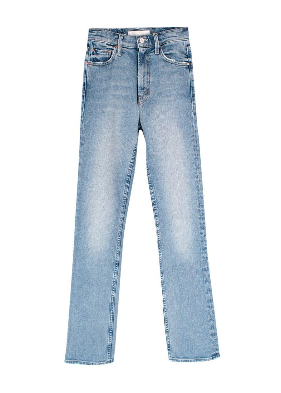 Mother Blue High Waisted Rider Skimp Jeans