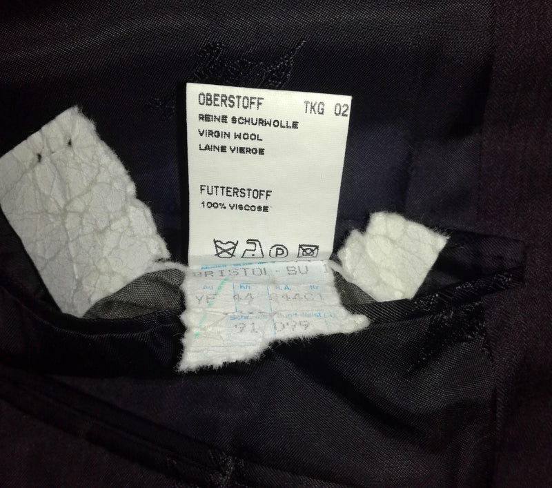BURBERRYS' Bristol Dark Grey Single Breasted Wool Jacket