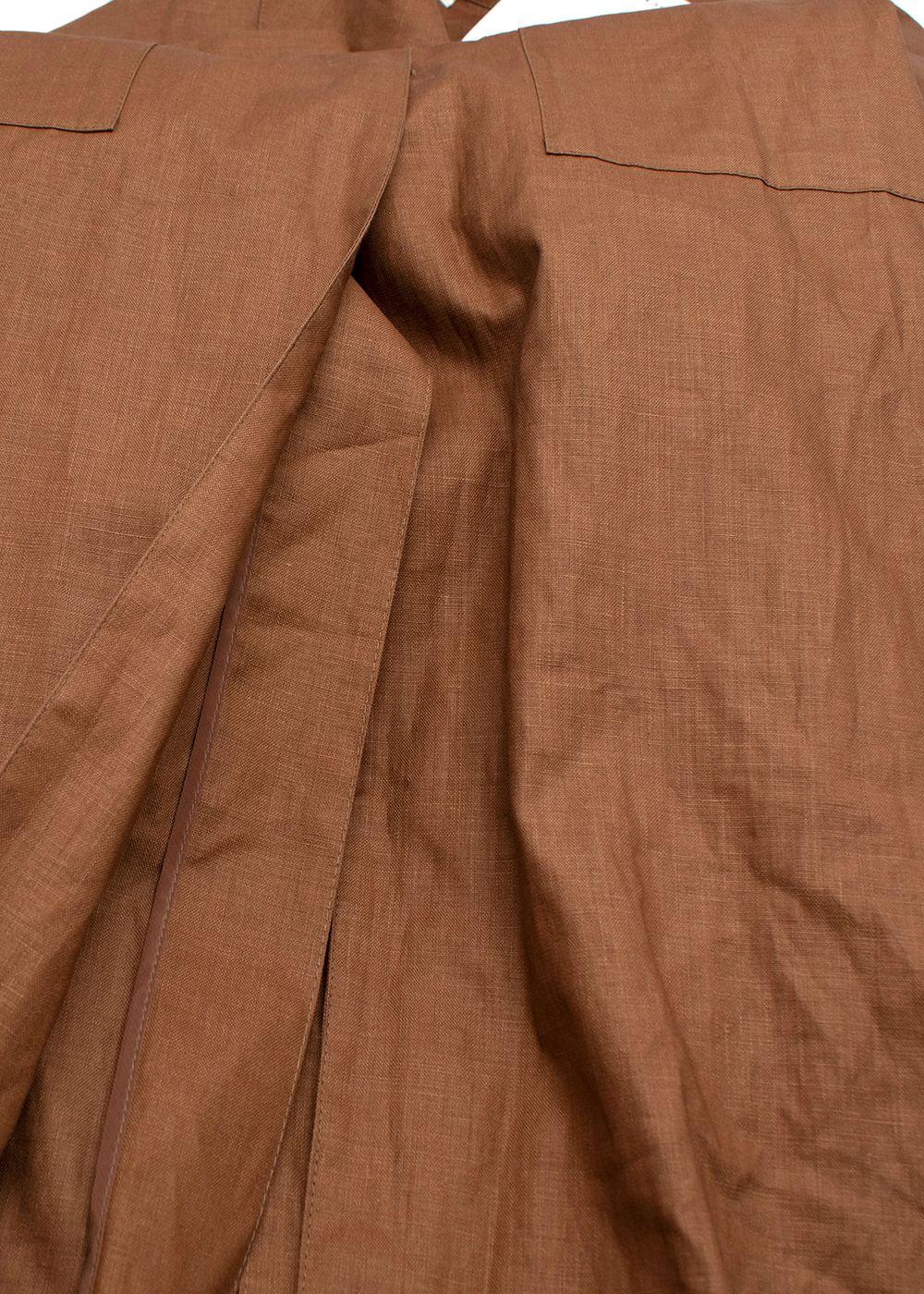 Mackintosh Long Lightweight Brown Trench Coat