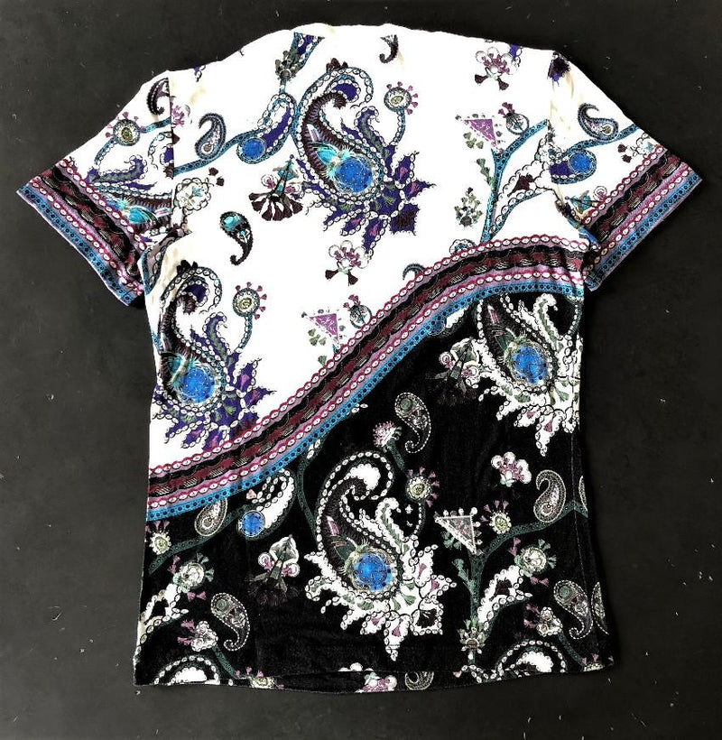 MARY KATRANTZOU white & black printed jersey t-shirt