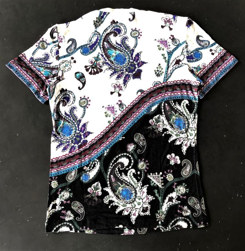 MARY KATRANTZOU white & black printed jersey t-shirt