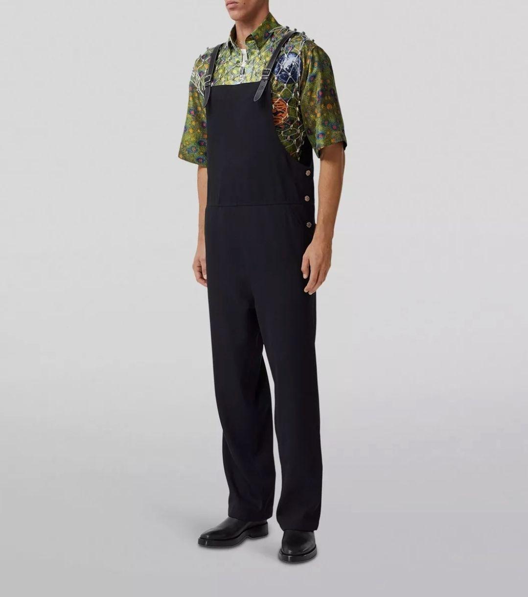 Burberry Black Mohair Blend Jumpsuit