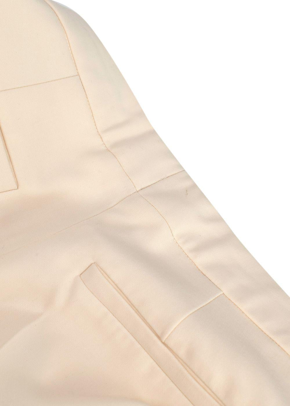 Victoria, Victoria Beckham Cream Tailored Trousers