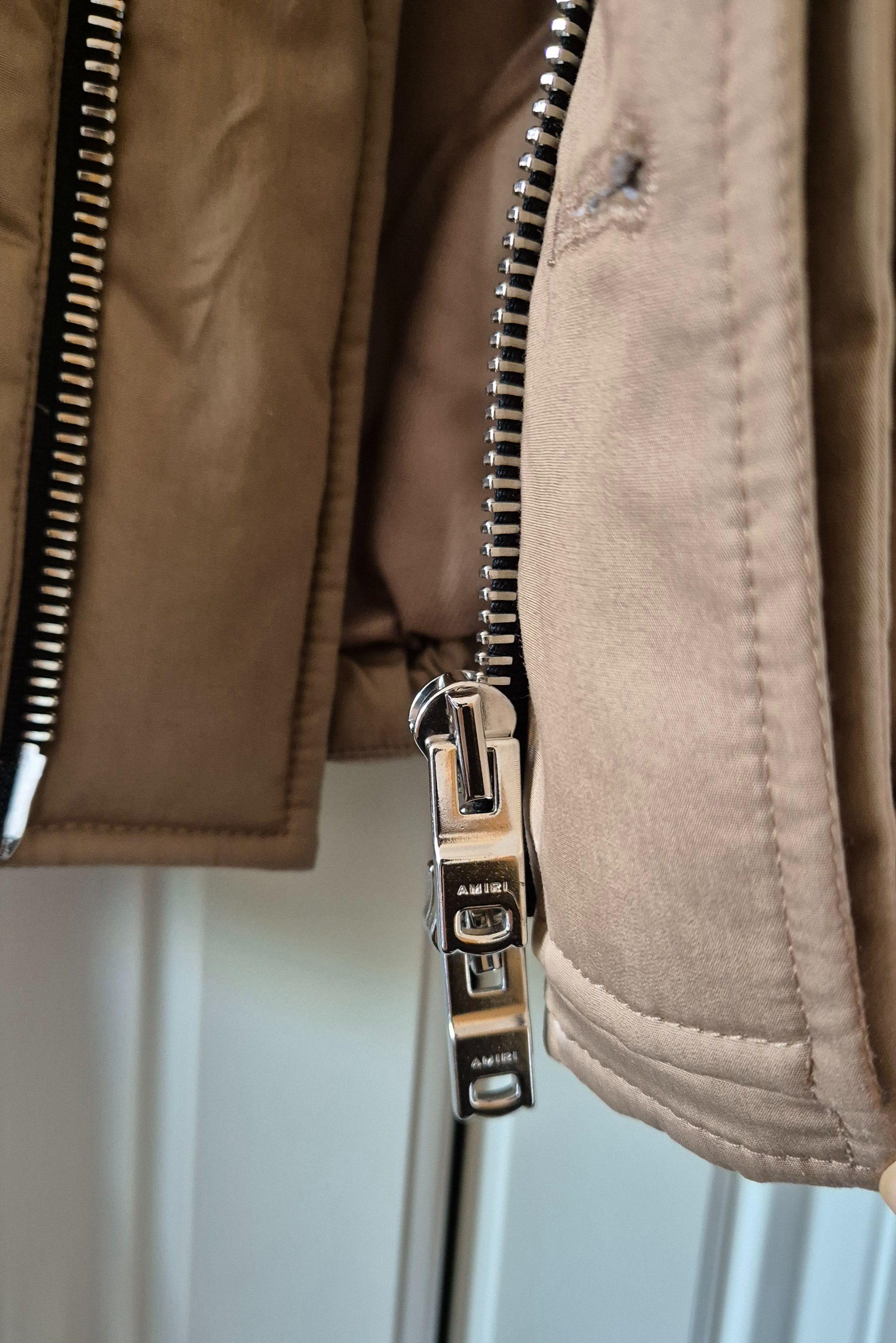 Amiri Camel Cropped Puffer Jacket