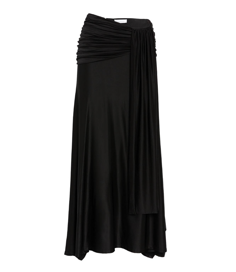 Rabanne Drape-Detail Maxi Skirt