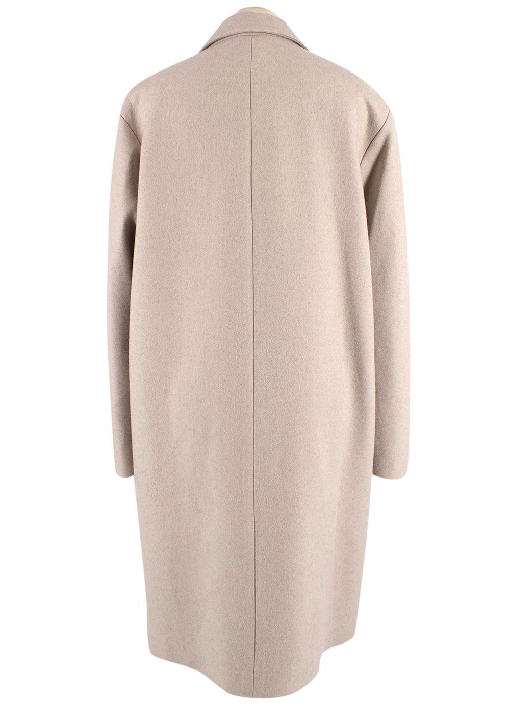 Brunello Cucinelli Beige Cashmere Duster Coat