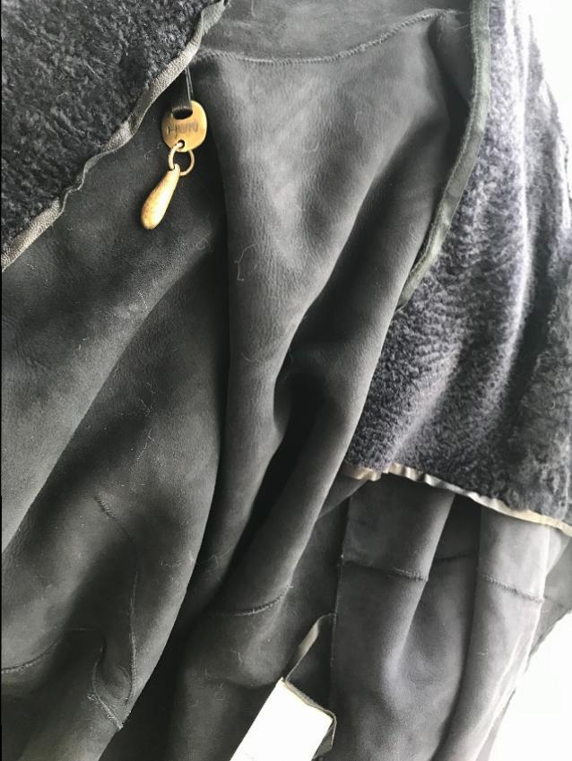 Rick Owens Hun collection Shearling Cape