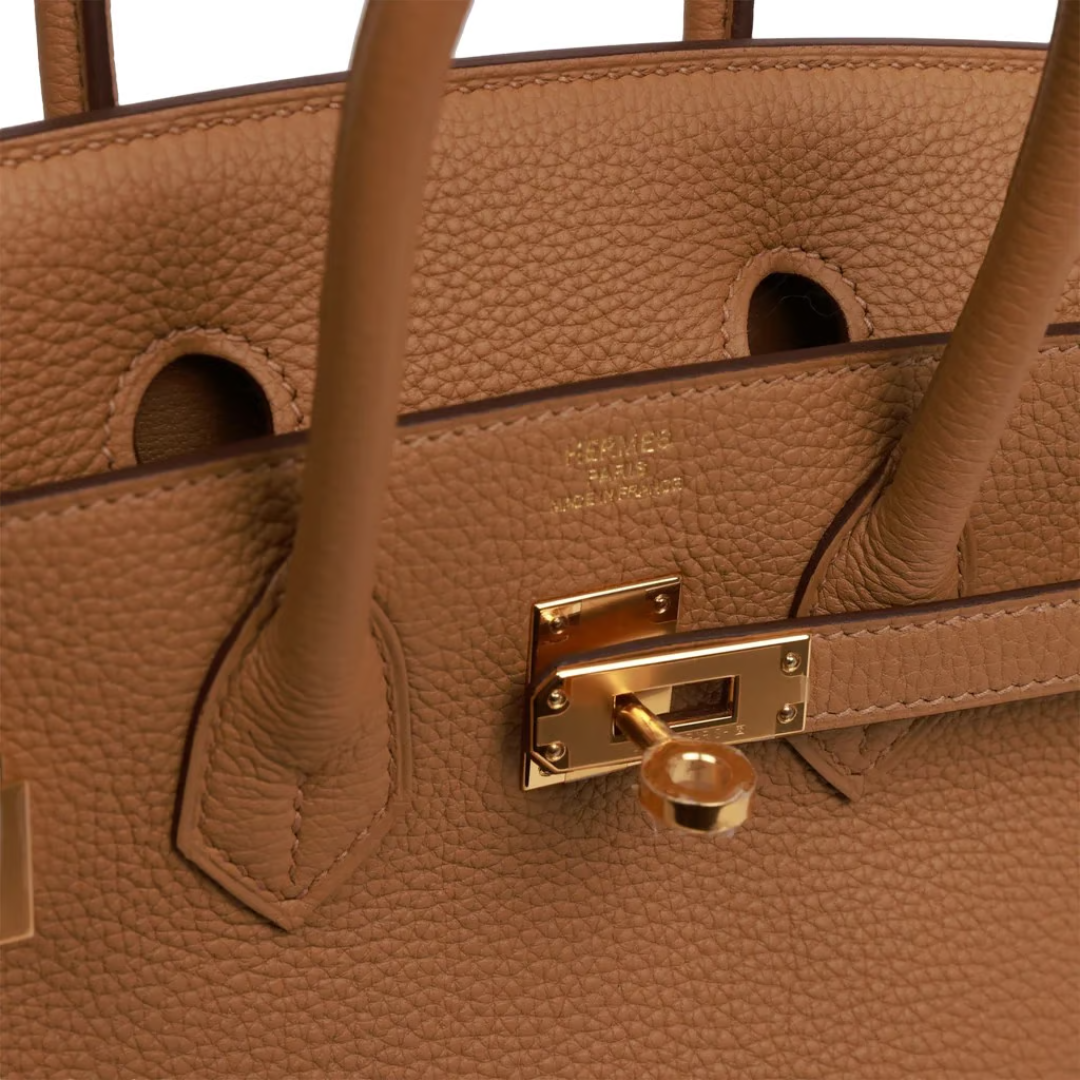 Hermès Birkin 25cm Togo Biscuit Gold Hardware