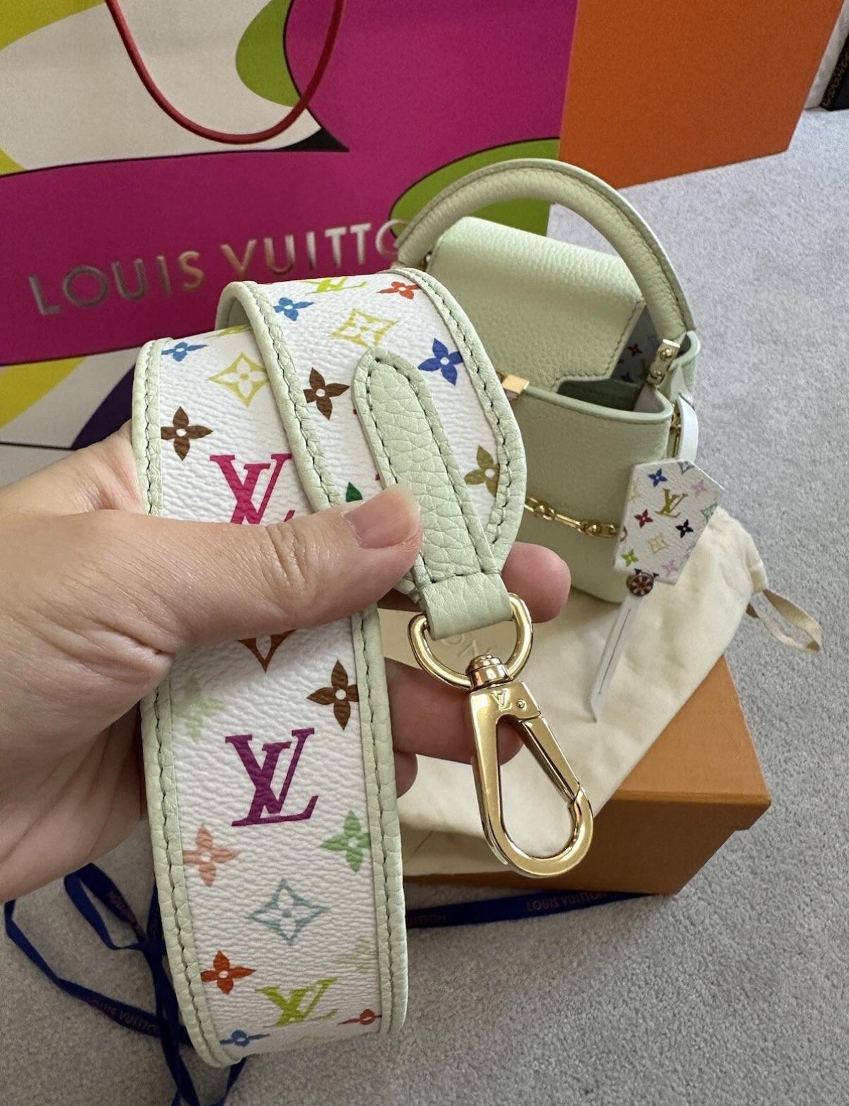 Louis Vuitton Green Taurillon Capucines Mini - Full set, packaging And Reciept
