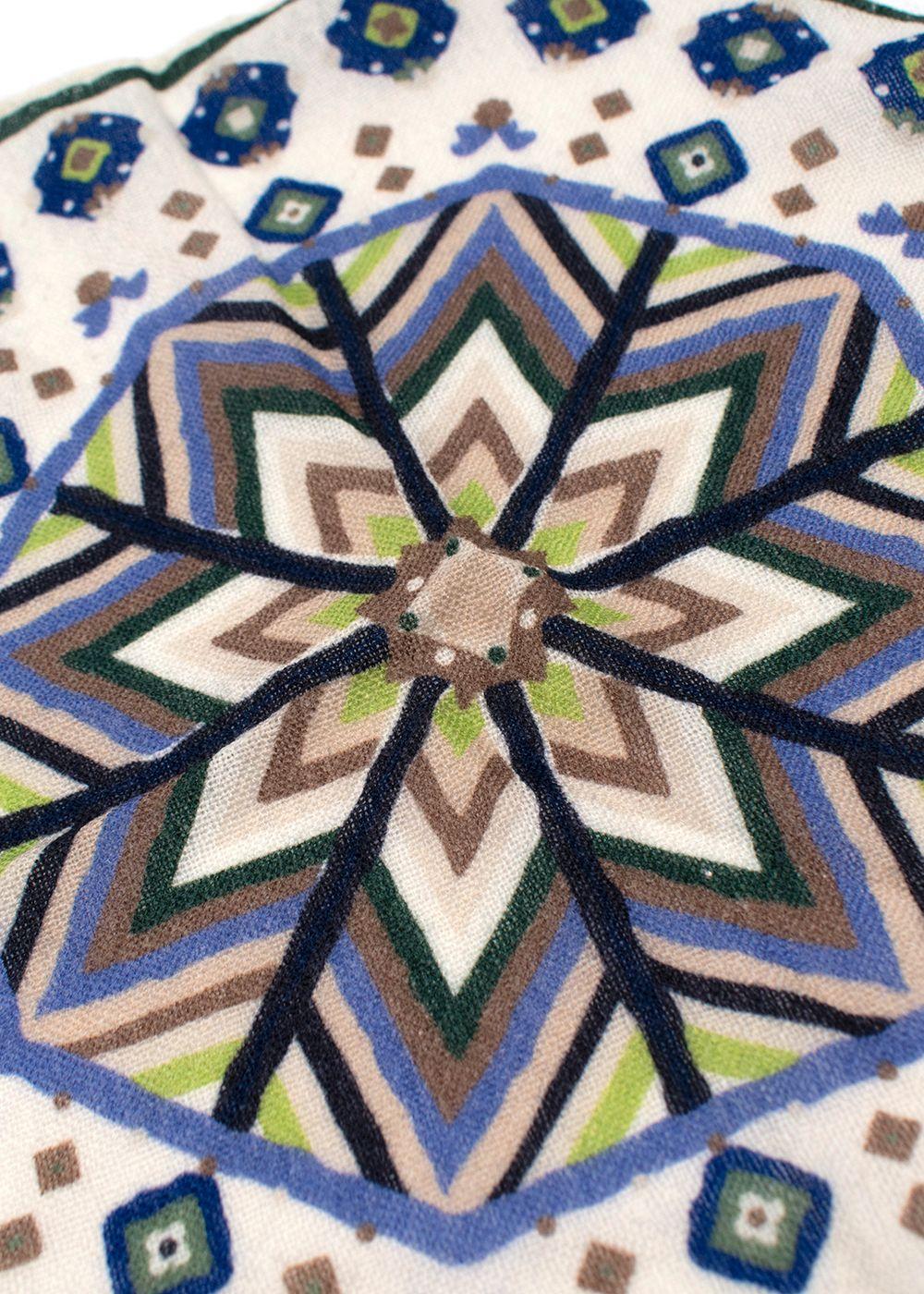 Geometric Wool Handkerchief