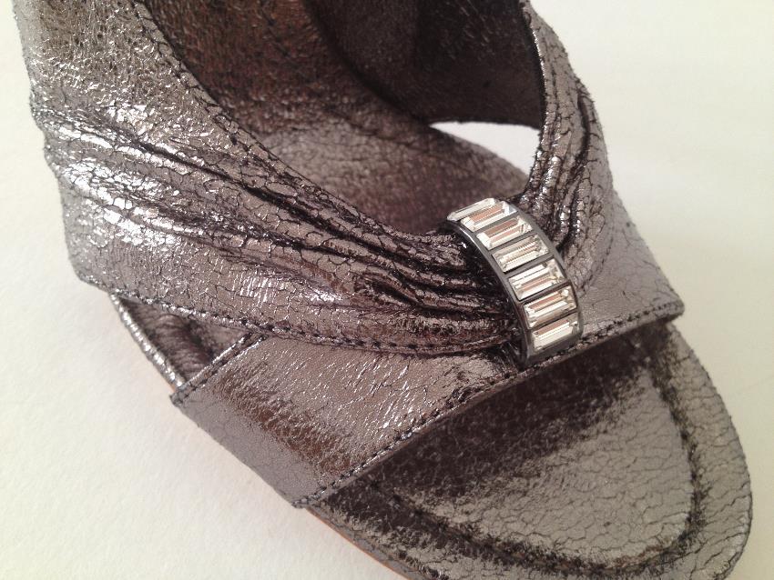 Bourne metallic heeled sandals